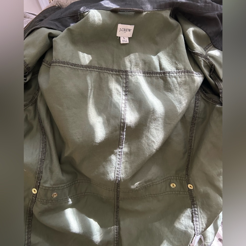 J. Crew Olive Utility Jacket - Picture 10 of 11